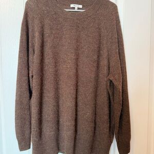 Madewell Women's Brown Crewneck Sweater